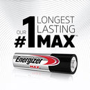 ENERGIZER AA BATTERIES, MAX DOUBLE AA BATTERY ALKALINE, 24 COUNT, 12 Year - Brand New