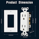 120 Pack 15 Amp Decorator Wall Receptacle Outlet Non Tamper Resistant - Brand New