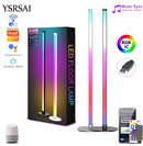 TUYA RGBIC ATMOSPHERE LED FLOOR LAMP 120CM (47IN) MUSIC SYNC ROUND BASE - BLACK - Like New