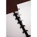 TUL CUSTOM NOTE-TAKING SYSTEM DISCBOUND JUNIOR SIZE LEATHER COVER - BLACK - Brand New
