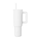 SIMPLE MODERN 40 OZ TUMBLER HANDLE STRAW LID SIG-TRK-LSH-40-WW - WINTER WHITE - Like New