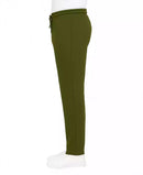 BLUE ICE PREMIUM CLOTHING MEN'S OPEN BOTTOM REGULAR-FIT SWEATPANTS - S - OLIVE - Brand New