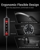 AWATRUE EH05-U WIRED USB HEADSET NOISE CANCELLING MICROPHONE FOR PC LAPTOP BLACK - Like New