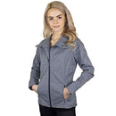 NORTH END NE705W LADIES' EDGE SOFT SHELL JACKET CONVERTIBLE COLLAR SIZE S - GREY - Like New