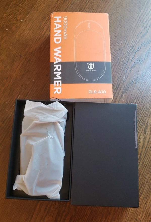 LEMLEON ZLS-A10 9000MAH RECHARGEABLE USB ELECTRIC HAND WARMER POWERBANK BLACK - Like New