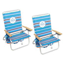 Tommy Bahama 4-Position Extended seat Height Easy in-Easy Out Folding Chair - Like New