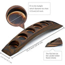 TELOSMA LONG WOODEN BRIDGE TEALIGHT CANDLE HOLDER 7 HOLES - RUSTIC WOODEN - Like New