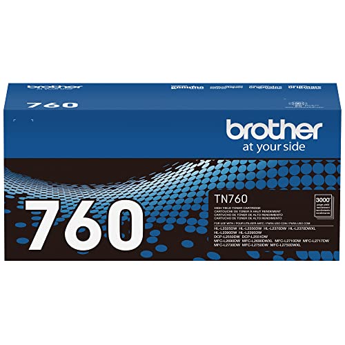 Brother - Genuine TN760 High Yield Black Toner Cartridge - BLACK New