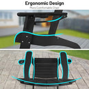 CECAROL OVERSIZED ADIRONDACK CHAIR PLASTIC OUTDOOR FIRE PIT CHAIR AC01 - BLACK - Like New