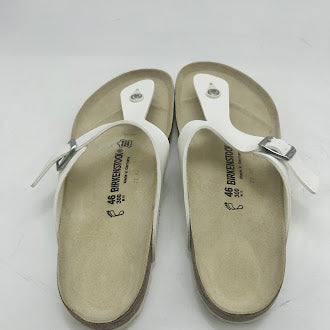 BIRKENSTOCK WOMEN'S GIZEH THONG SANDAL - SIZE: MEN 13 - WHITE - Like New