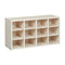 ECR4KIDS STREAMLINE 12 CUBBY TRAY STORAGE CABINET 3X4 CLASSROOM ELR-17432-WW - Like New