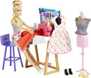 BARBIE FASHION DESIGNER DOLL & 25+ ACCESSORIES, STUDIO PLAYSET - Blonde Doll - Like New