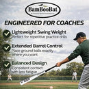 Bamboo Bats Adult Fungo Bamboo Baseball Bat HWBU34F - Black Handle/White Barrel - Brand New