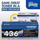 BROTHER TN436BK SUPER HIGH YIELD TONER RETAIL PACKAGING - BLACK - Brand New