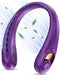 KIDEE NECK FAN RECHARGEABLE COOLING AIR VOLUME ULTRA QUIET - PURPLE - Like New