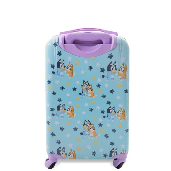 BLUEY HARDSIDE CARRY ON SPINNER SUITCASE - BLUE - Like New