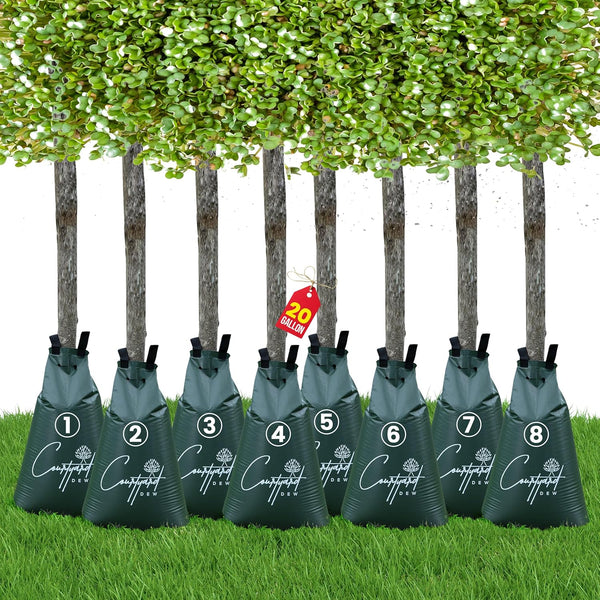 COURTYARD DEW TREE WATERING BAG SLOW RELEASE 20 GALLON HEAVY DUTY SLOW PACK OF 3 - Like New