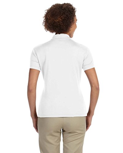 DEVON JONES WOMENS PIMA-TECH JET PIQUÉ POLO DG200W WHITE M - Like New