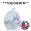 Aluf Plastics 55 Gallon Clear Trash Bags (150 Count) - 38" x 60" - Brand New
