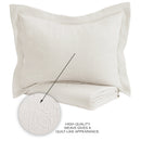 ROYAL BOROUGH 100% COTTON MATELASSE 3 PC COVERLET SET, FULL/QUEEN - IVORY - Like New