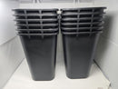 HIGHMARK RECTANGULAR PLASTIC WASTEBASKET, 6.5 GALLONS, 12PK - BLACK - Like New