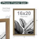 FrameWorks 16”x20” Wooden Poster Frame, Glossy - 2 Pack - Brand New