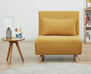 GIA Tri-Fold Convertible Polyester Sofa Bed Chair with Removable Pillow and Legs - Like New