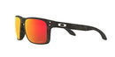 OAKLEY MENS OO9417 HOLBROOK XL SQUARE SUNGLASSES BLACK CAMOUFLAGE/PRIZM RUBY - Like New