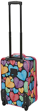ROCKLAND FASHION SOFTSIDE UPRIGHT LUGGAGE SET, 2-PIECE, F102 - NEW HEART - Brand New