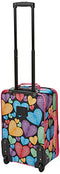 ROCKLAND FASHION SOFTSIDE UPRIGHT LUGGAGE SET, 2-PIECE, F102 - NEW HEART - Brand New
