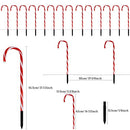22" Candy Cane Lights 14 Packs Christmas Pathway Marker Candy 8 Modes Lights - Like New