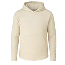 BLUE ICE MEN'S WAFFLE KNIT THERMAL PULLOVER HOODIE - SIZE: MEN LARGE - NATURAL - Brand New