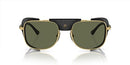 PERSOL MEN'S SUNGLASSES GOLD FRAME GREEN POLARIZED LENSES 55-20-145 1013-SZ-1149 - Like New