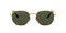 Ray-Ban RB3548N Hexagonal Flat Lens G-15 Green RB3548N-001/80 ARISTA GOLD - Like New