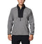 COLUMBIA MEN'S DISCONTINUED SEQUOIA GROVE HALF ZIP FLEECE- M, CITY GRAY/BLACK - Brand New
