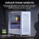 CORSAIR FRAME 5000D RS MODULAR HIGH AIRFLOW MID-TOWER PC CASE – WHITE - Like New