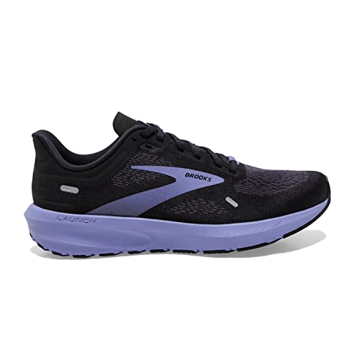 1203731B060 BROOKS WOMEN'S LAUNCH 9 RUNNING SHOE BLK/EBNY/PURPLE SIZE 12 Like New