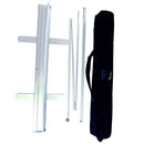 HAITIAN Aluminum Retractable Banner Stand 33x79 Packed in Padded Bag Black - Brand New
