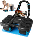 MEXLYCA AB ROLLER WHEEL;4-WHEEL AUTOMATIC REBOUND ABDOMINAL EXERCISE WHEEL,BLACK - Like New