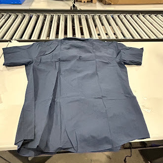 GALAXY BY HARVIC MEN'S SHORT SLEEVE DRESS SHIRT - SIZE: MEN 2XL - NAVY - Brand New