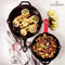 Cuisinel Cast Iron Skillets Set Pre-Seasoned 2-Piece Pan 10" 12" 2 PACK - Black - Like New