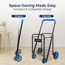 SereneLife Kids Utility/Shopping Cart with Rolling Swivel Wheels - BLUE - Like New