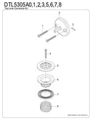 KINGSTON BRASS GRID TUB DRAIN KIT 9.06 X 7.48 X 4.92 BRUSHED BRASS - Brand New