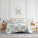 Southshore Fine Living Inc. Oversized Infinity Aqua Queen Duvet Cover Set - Like New