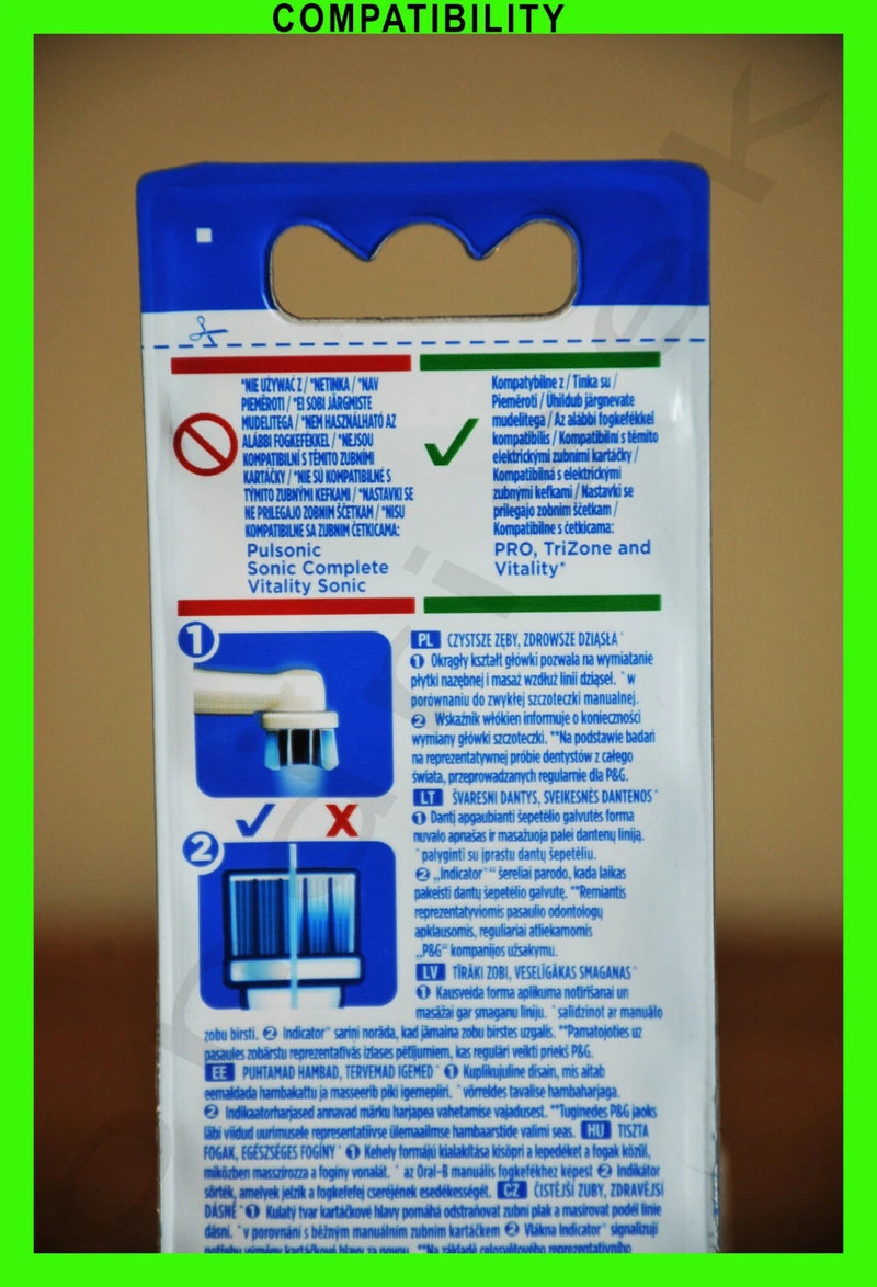 ORAL-B EB20-4 PRECISION CLEAN ELECTRIC TOOTHBRUSH 4 REPLACEABLE BRUSH HEADS - Brand New