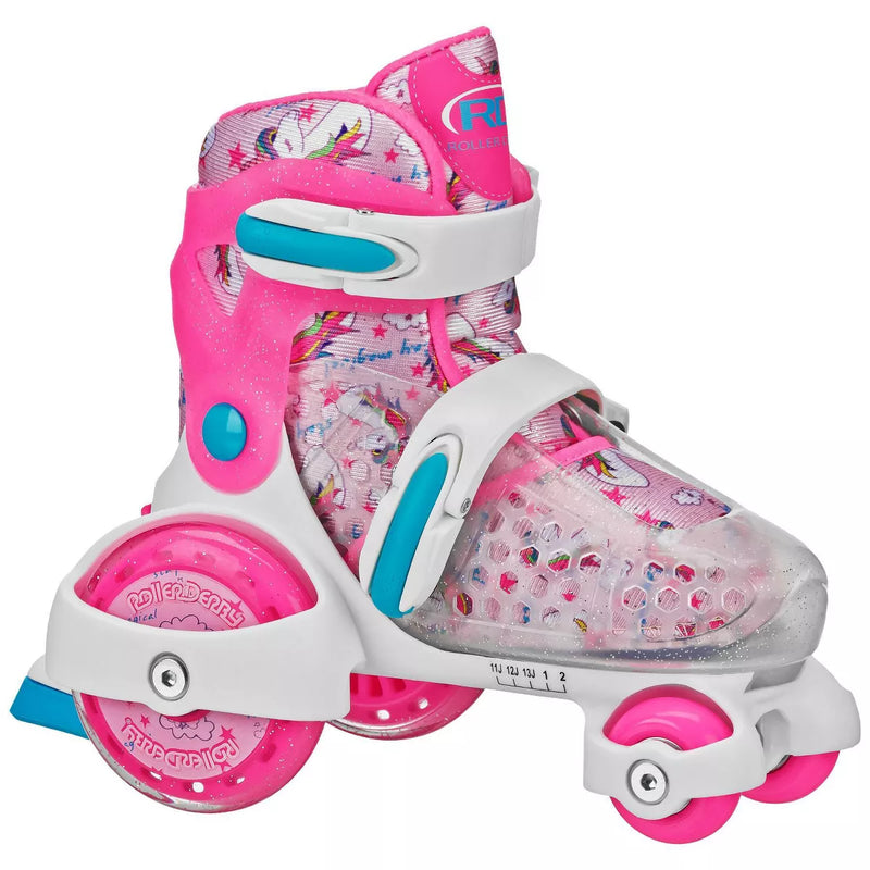 ROLLER DERBY SPORT KIDS' ROLLER SKATE - SIZE: M 11-2 ADJUSTABLE - Scratch & Dent
