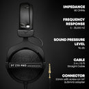 BEYERDYNAMIC DT 770 PRO 80 OHM LIMITED EDITION PROFESSIONAL STUDIO - BLACK - Like New