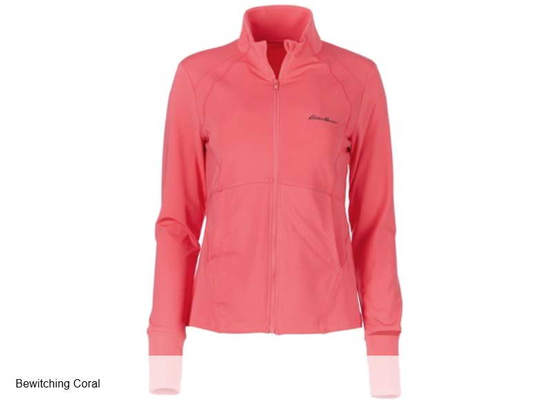 EDDIE BAUER WOMEN'S FULL ZIP JACKET, PINK, LARGE - Brand New