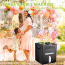 BORGOVA STAGE BUBBLE MACHINE LIGHTS DMX CONTROL WIRELESS REMOTE - BLACK - Like New