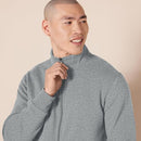 Amazon Essentials  Men's Fleece Zip Up Mock Neck Sweatshirt - Gray 2XL - Brand New
